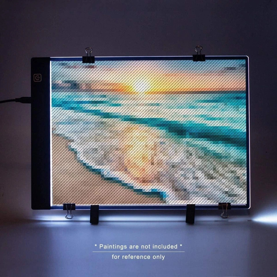 Diamond Painting A4 LED Light Pad, Ultra-Thin Adjustable Brightness Diamond Art
