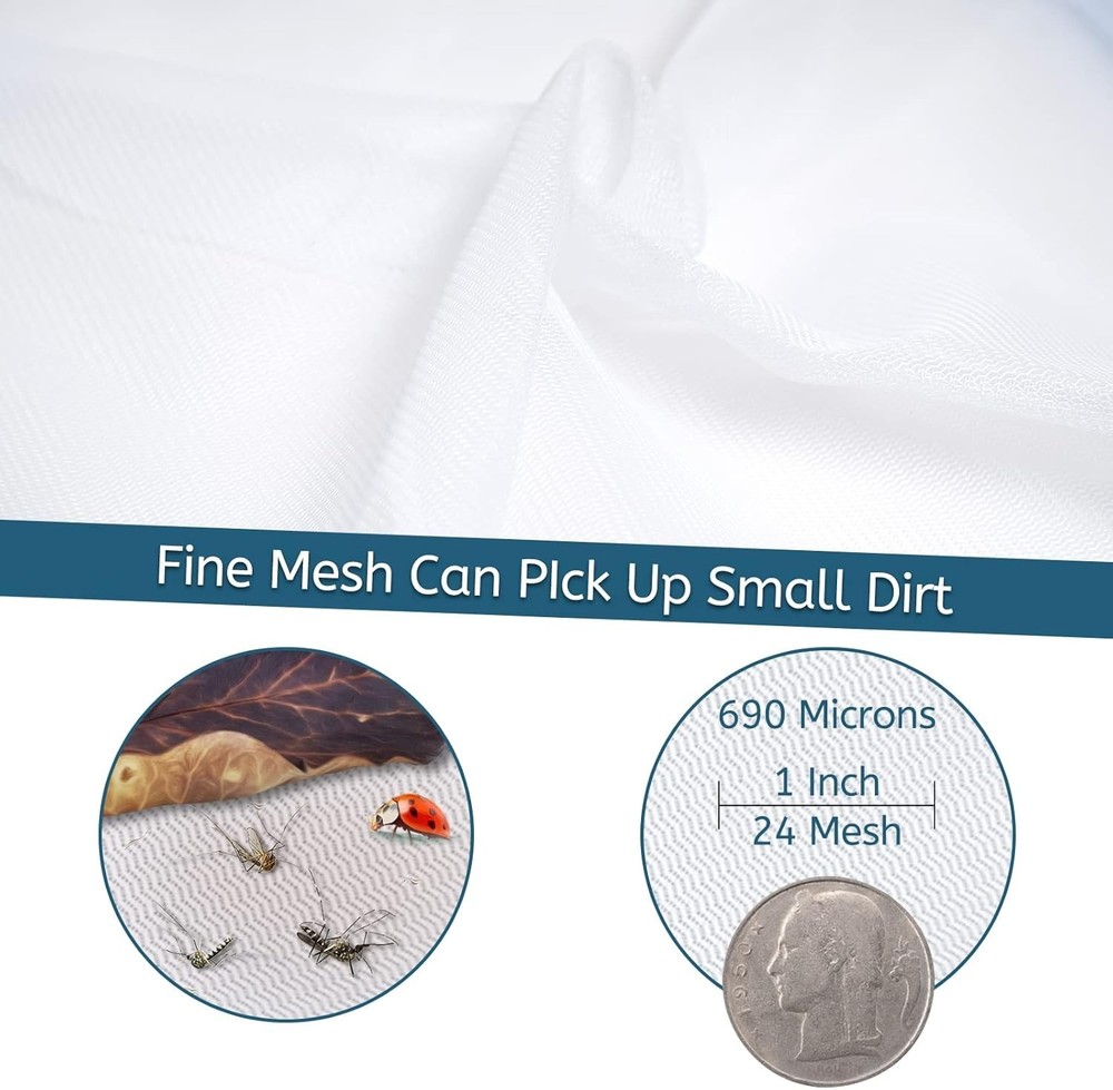 Multipurpose Pool Leaf Skimmer with Adjustable Length - Compact & Efficient