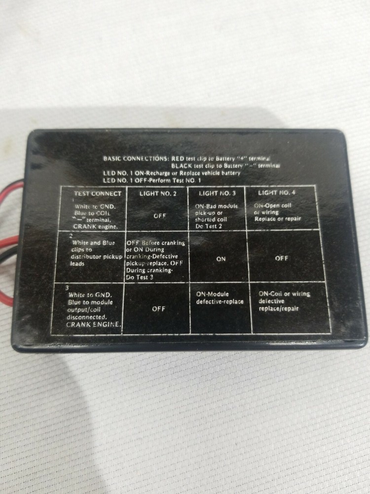 70'S VINTAGE ELECTRONIC IGNITION TESTER