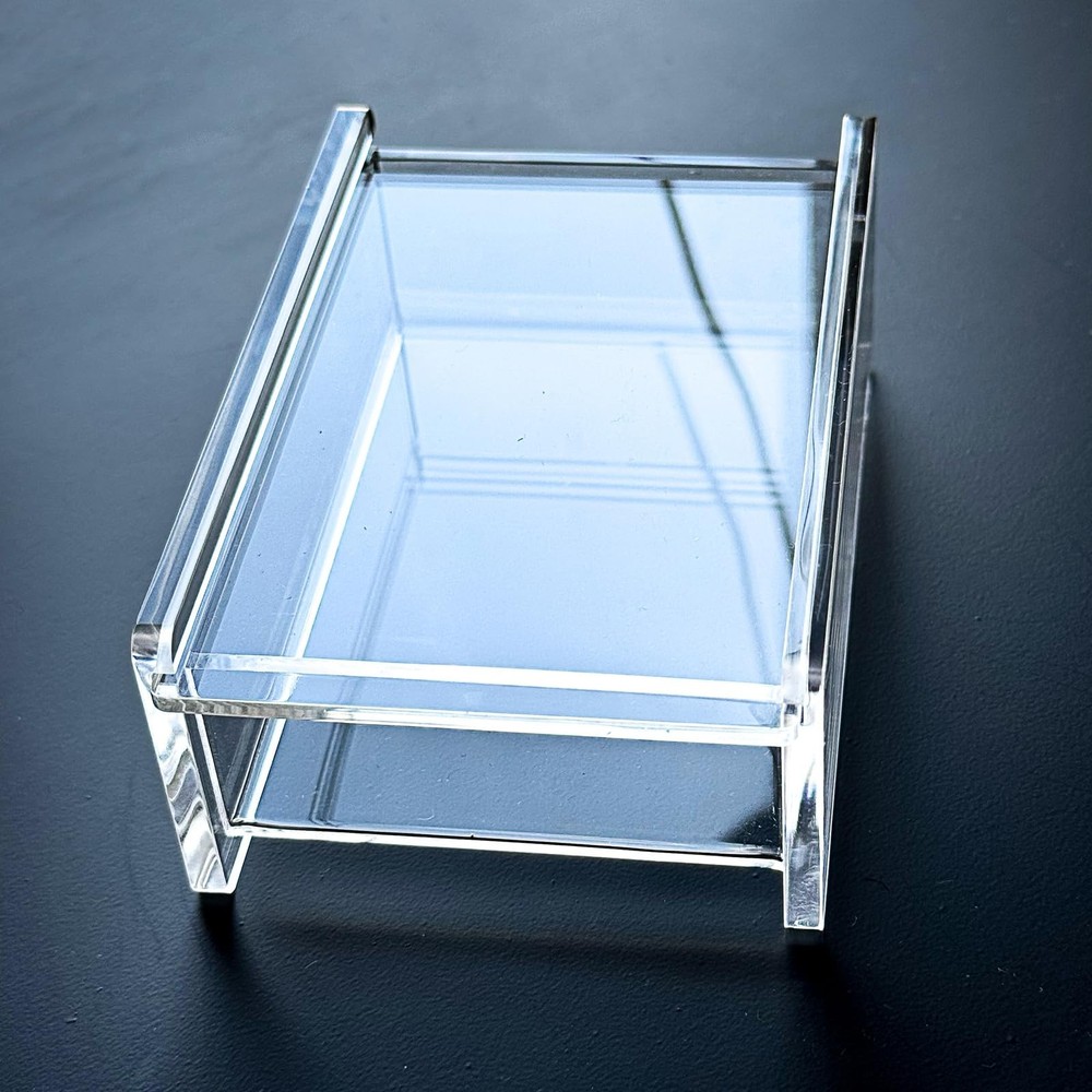 Single Deck Acrylic Playing Card Case/Holder, Clear Storage Playing Card Box ...