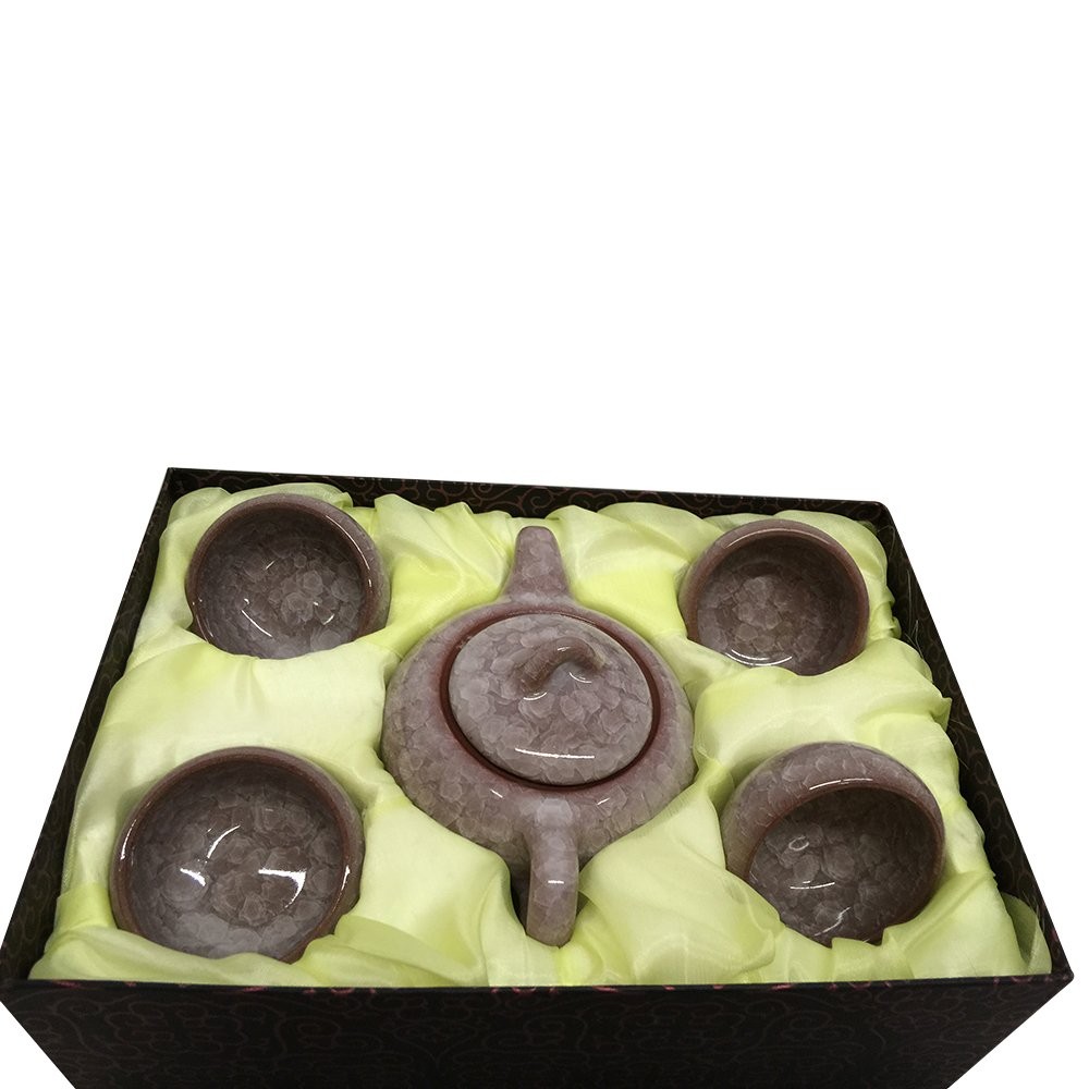 THY HOME Exquisite Glazed 5 PCS Ceramic Tea Set