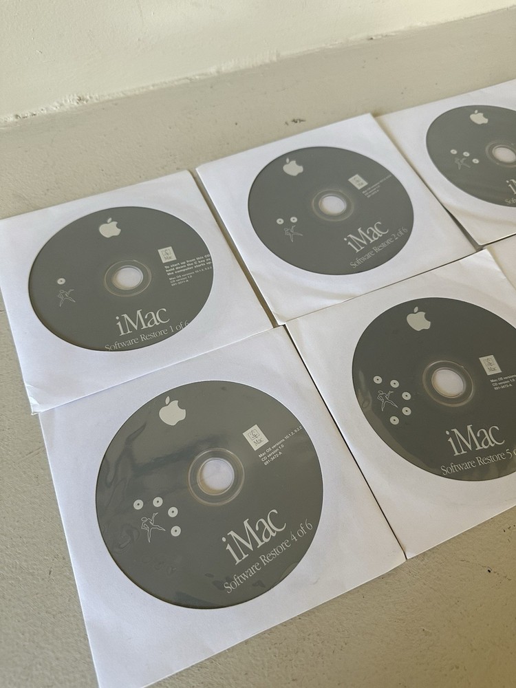 iMac Software Restore CD Disc Version 10.1.2 9.2.2 (6 Discs)
