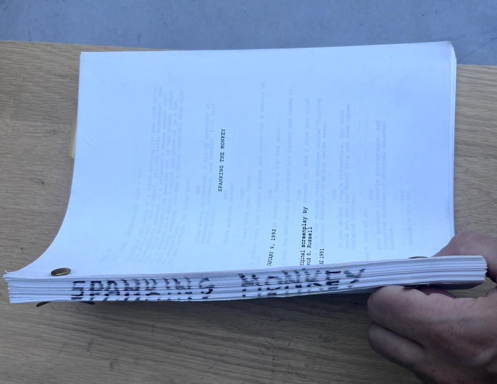 1992 Spanking The Monkey David O. Russell Original Movie Script Screenplay