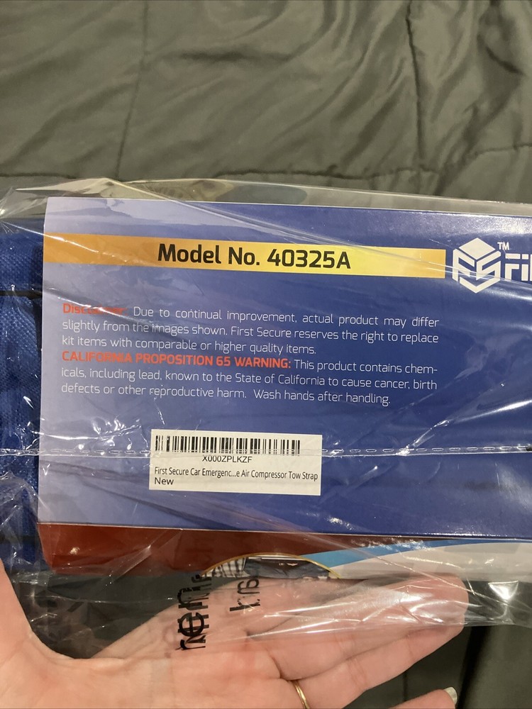 90 Pc Car Emergency Roadside Kit Tool Set First Aid First Secure Ships From US