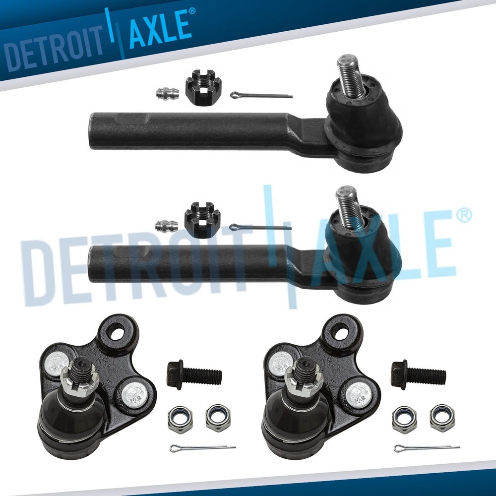 Front Lower Ball Joint Outer Tie Rod for 2007 2008 2009 2010 2011 Honda CR-V CRV