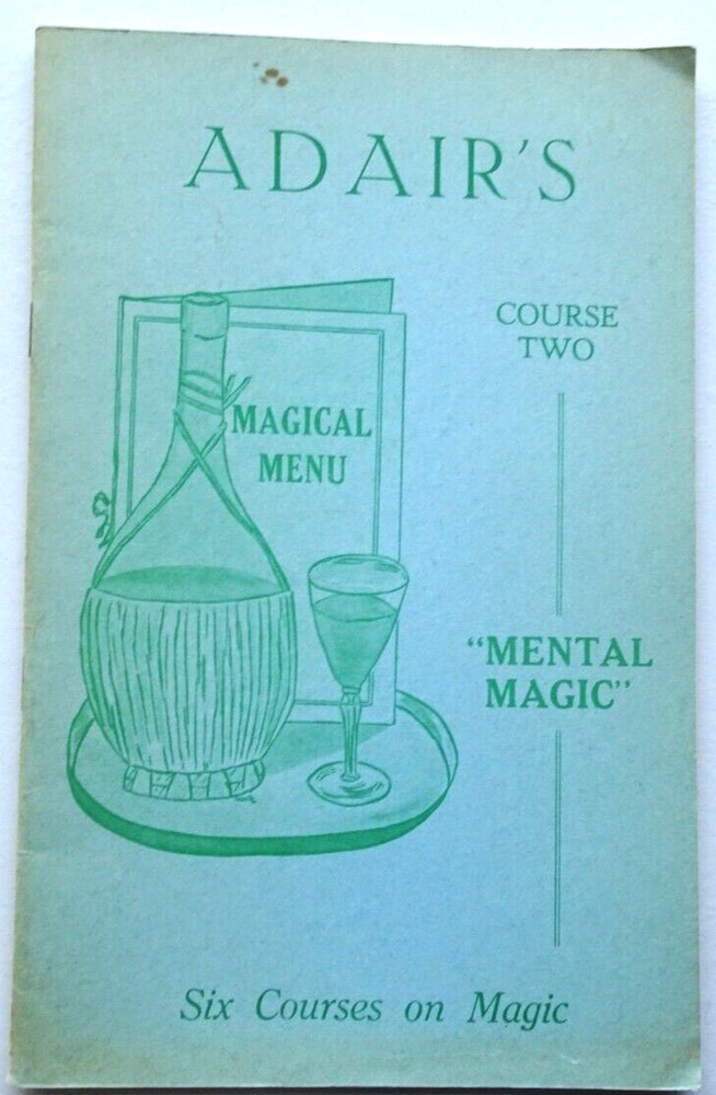 MENTAL MAGIC - Adair's Course two Magical Menu