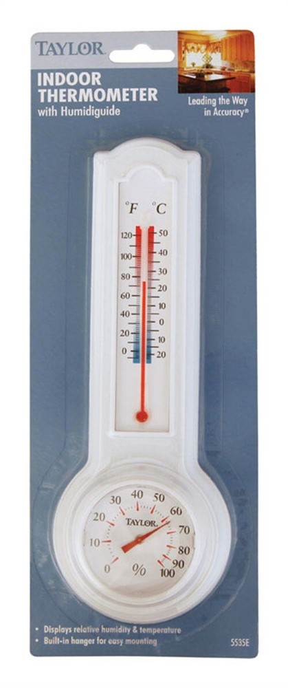 Taylor Precision 5535E Vertical Indoor Humidiguide Thermometer