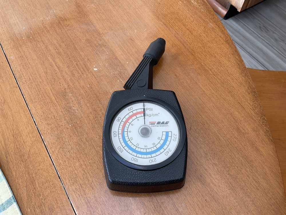 Vintage RAC PSI & Kg/cm Engine Compression Tester/Gauge