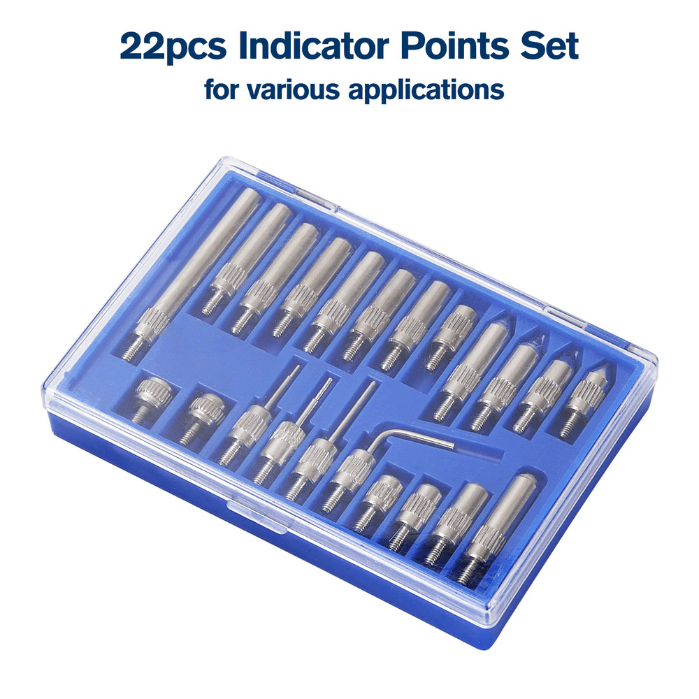 Dial Indicator with Magnetic Base 0.001"Precision Gauge Test Indicator Point Set