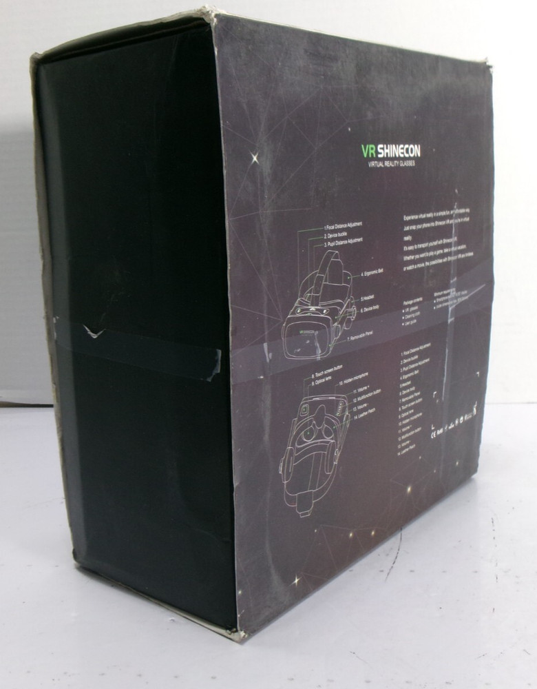 VR SHINECON VR Headset Compatible with Android, Windows Phone, & iPhone - NOB