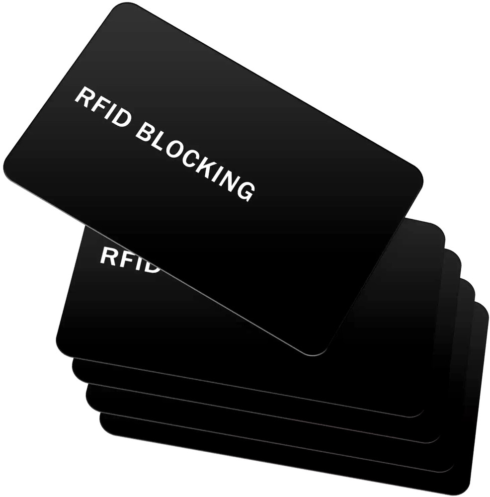 RFID Blocking Card – NFC Contactless Credit Debit Card Protector (5 Pack)