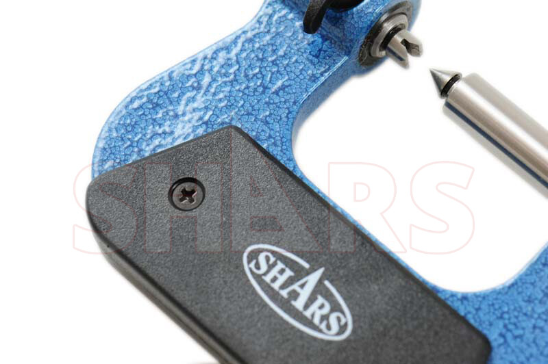 SHARS 0-25mm .01mm metric screw thread micrometer 25 mm interchangeable anvil P}