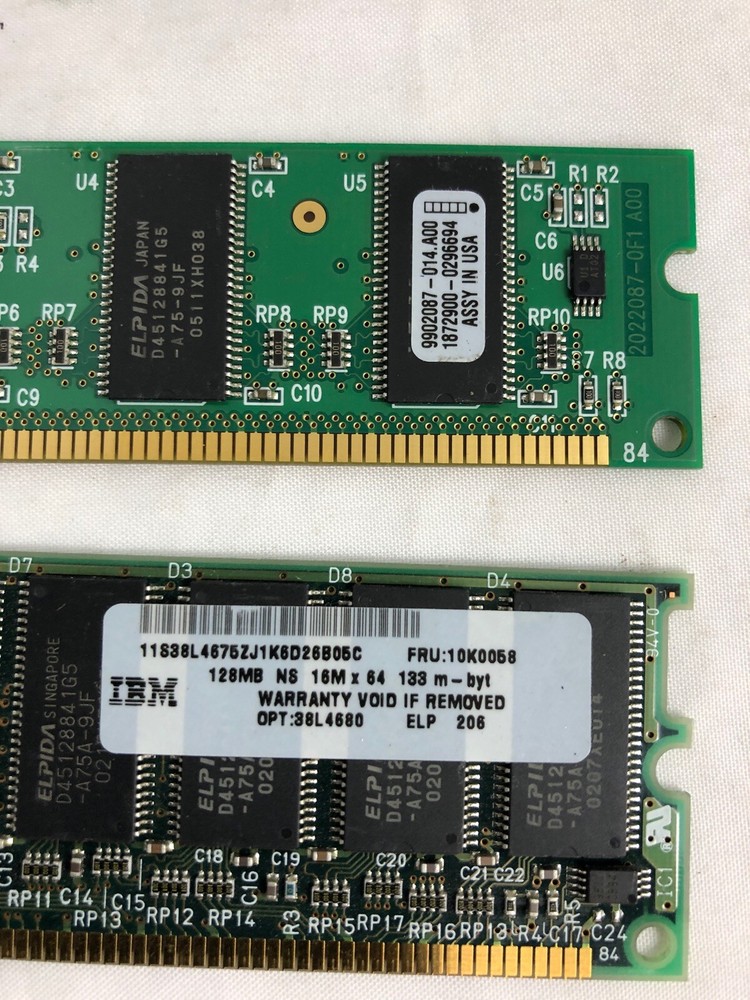 128MB PC133 168 PIN DIMM SDRAM MEMORY MODULES 128 Megabyte 16x64 PC-133 Non-ECC