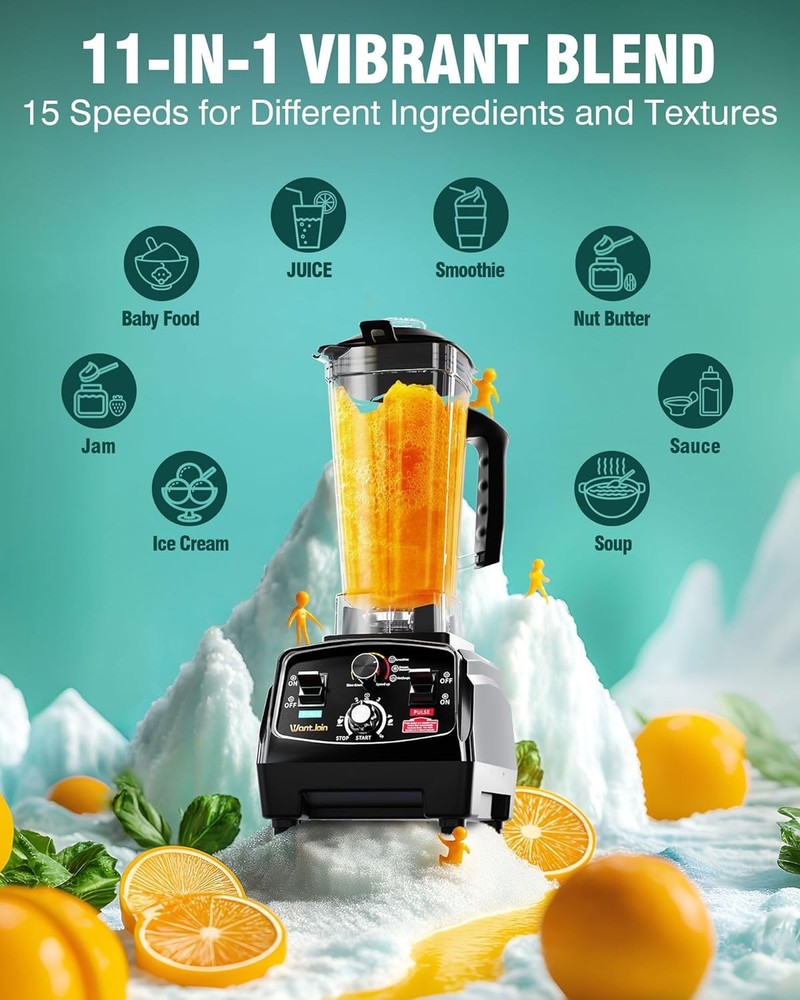 Professional Blender, 68oz Commercial Blender