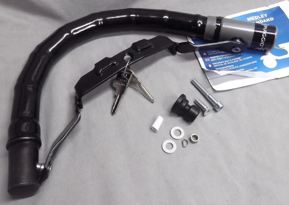 Genuine Piaggio Medley Handlebar Security Cable Cobra Lock Kit 605537M032