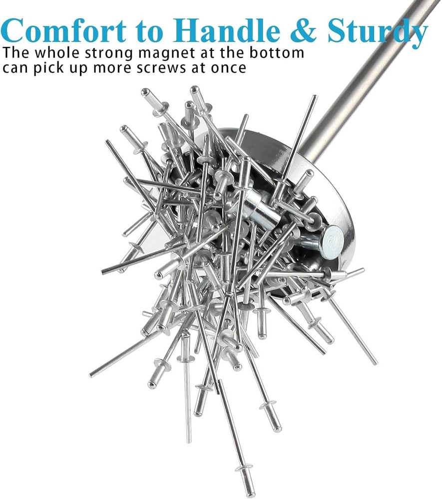 Telescoping Magnetic Sweeper Pickup Tool - 2 Pack