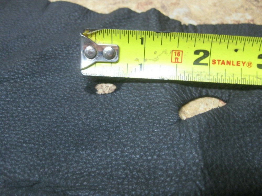 Black Top Grain Deer Leather # 0012317 Row 120
