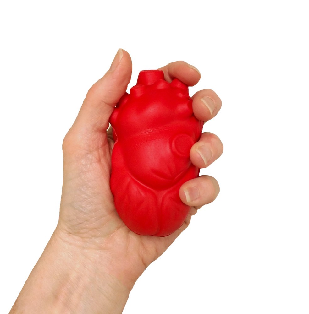 Six (6) Stress Relief Squeezable Foam Heart