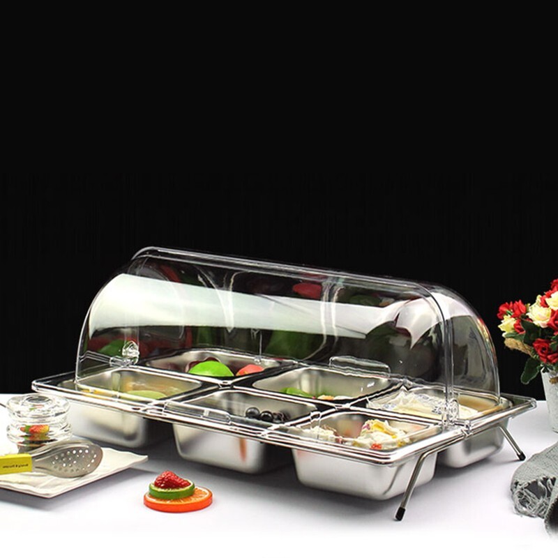 Polycarbonate Dome Flip Cover, Full Size, Medium, Clear
