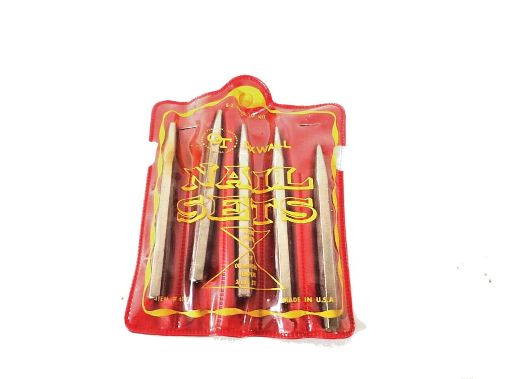 Vintage OXWALL  Nail Sets No.4101 made in USA
