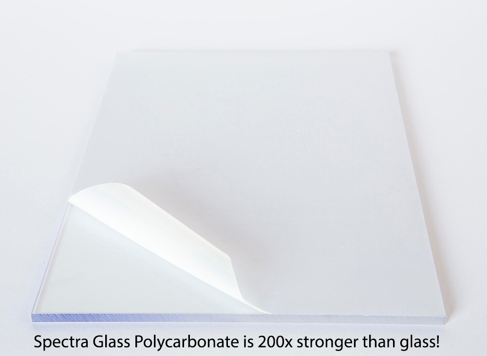 Spectra Glass Clear Polycarbonate. Select Your Size and Thickness! Nominal Cut.