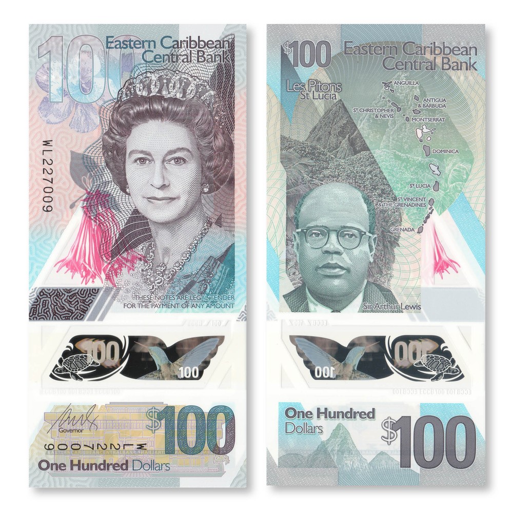 East Caribbean States 100 Dollars, 2019, B244a, UNC