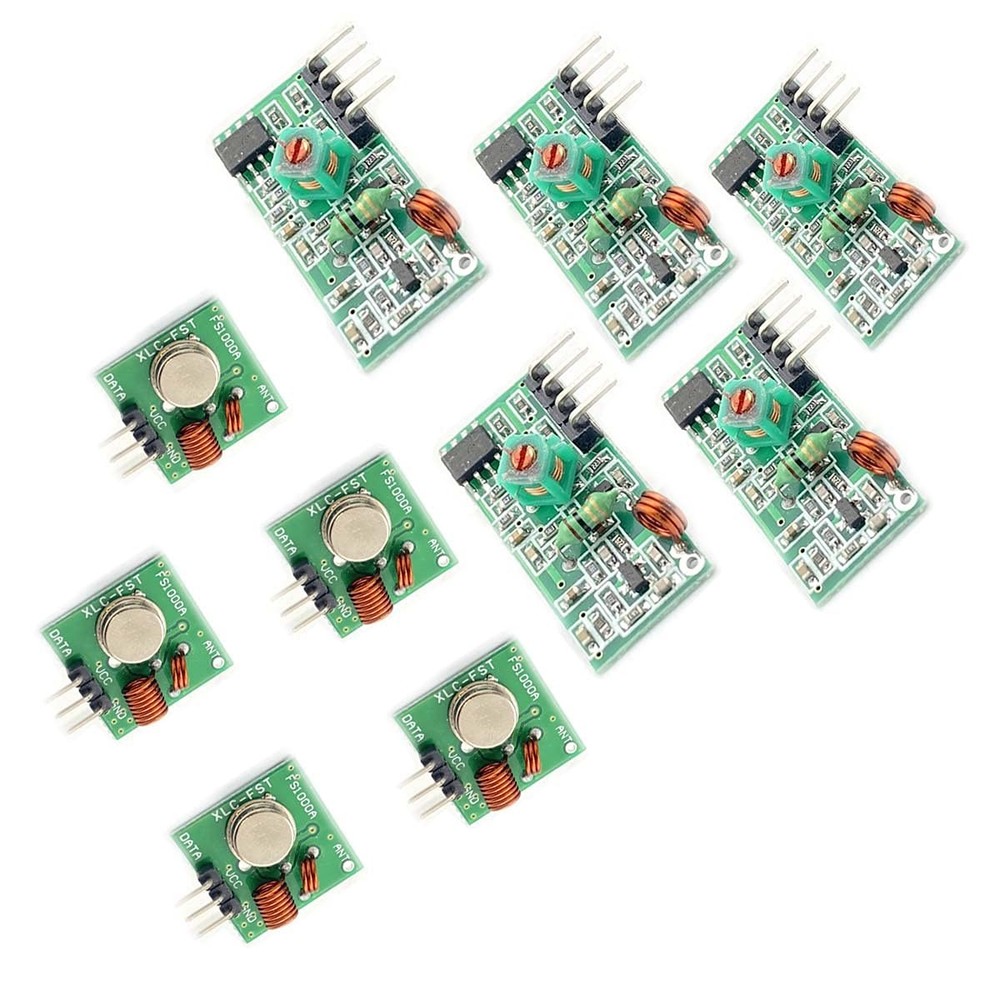 5 PCS 433M Transmitter Receiver Kit High Frequency Module Burglar Alarm