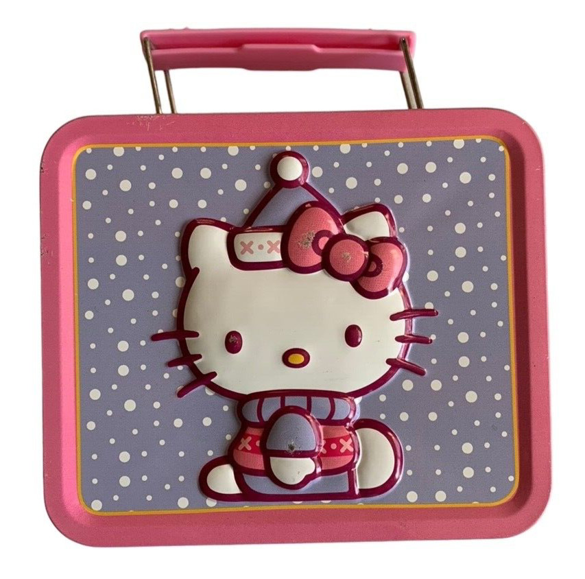 2002 Hello Kitty Sanrio Mini Lunch Box Empty Tin Y2K 2000s