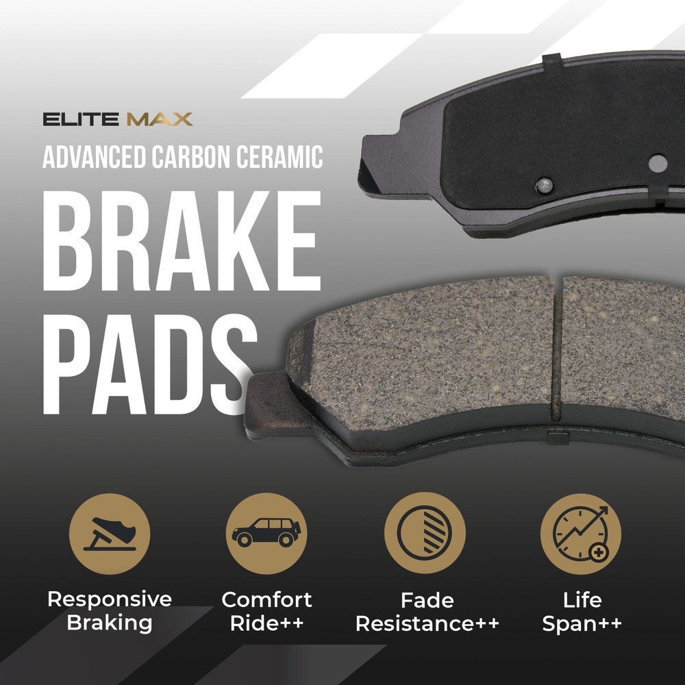 Front Elite-Max Carbon Ceramic Pad for 2005-2023 Chrysler 300 Dodge Challenger