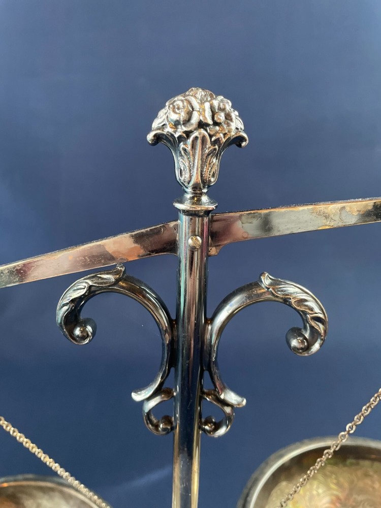 Antique Victorian silver platted scale England