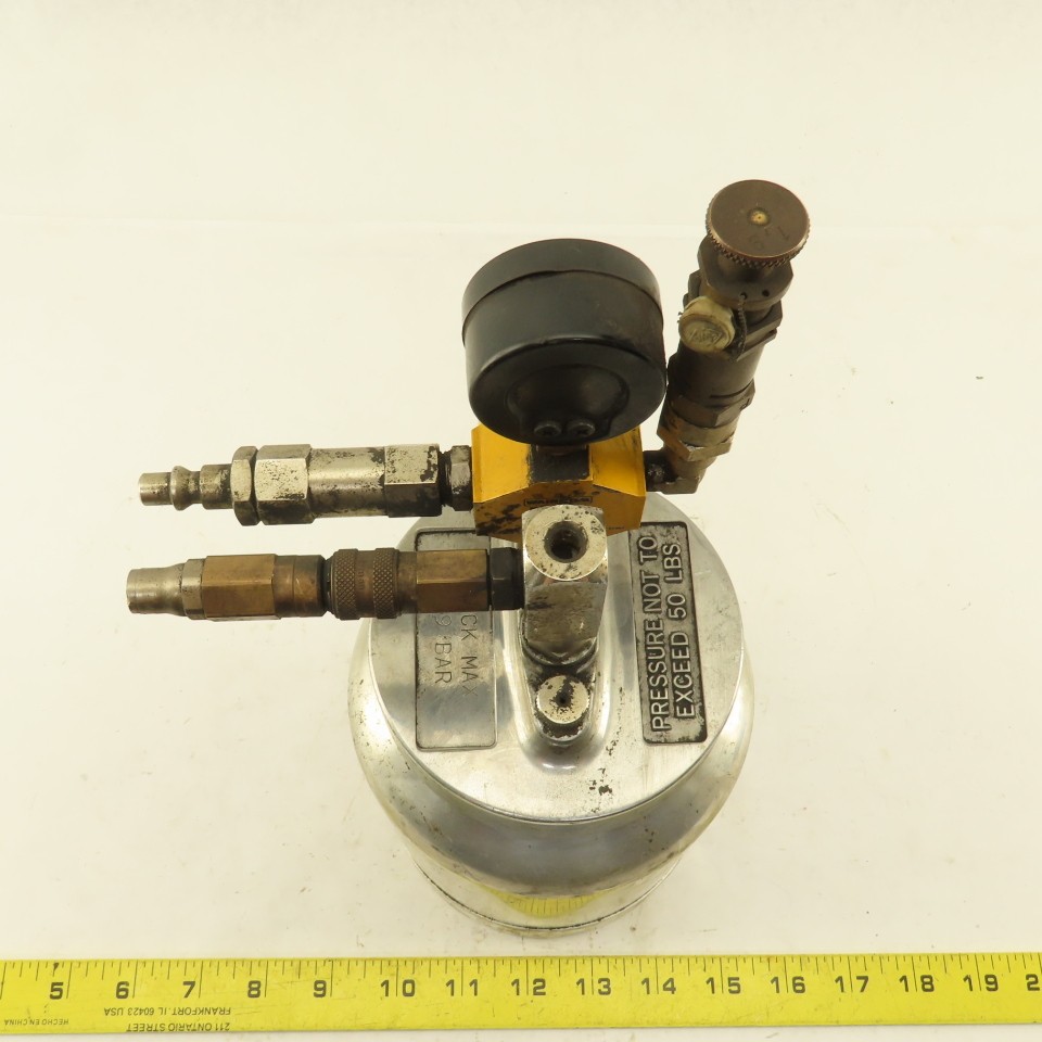 Stainless Steel Pressurized Solution Can Canister 2 Liter 50PSI MAX