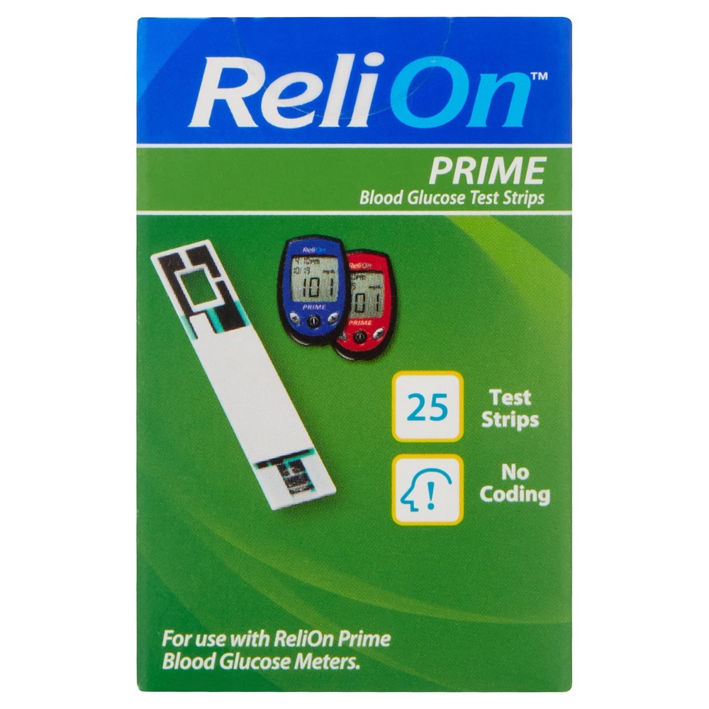 (3 pack) ReliOn Prime Blood Glucose Test Strips