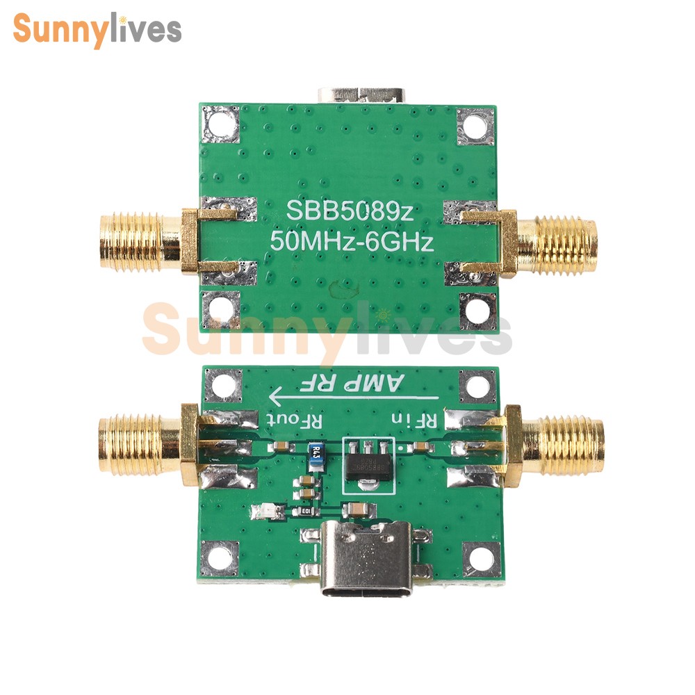SBB5089 20dB Gain RF Module 5MHz–6GHz RF Power Amplifier RF Preamplifier Module