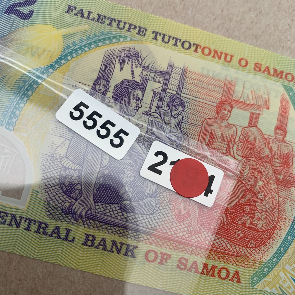 Western Samoa, 2 Tala Currency ND (2003) Commemorative Polymer Banknote