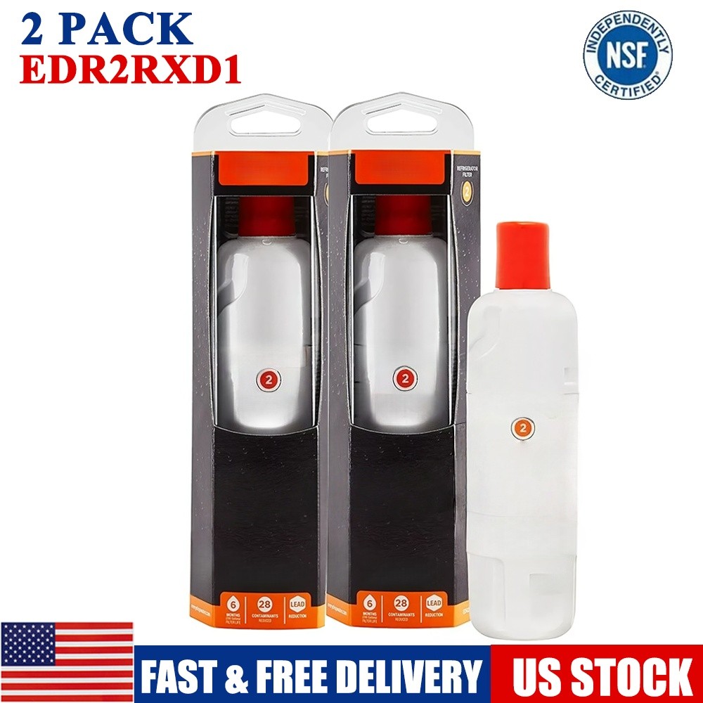 2 PACK ΕDR2RXD1 Refrigerator Wate Filter 2 Replacement New FREE SHIP