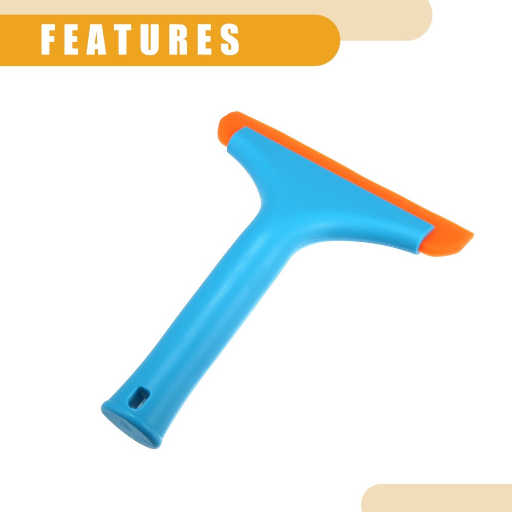 2 Pcs Universal Window Mirror Car Windshield Squeegee Replace Silicone Blue