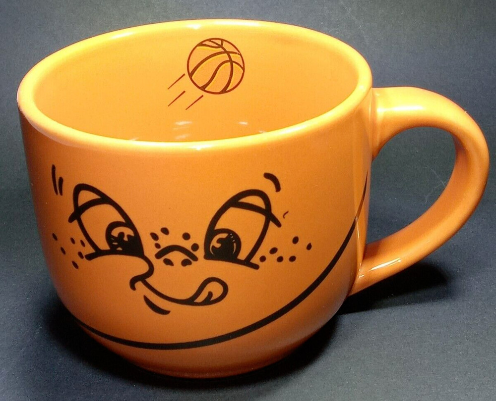Basketball Mug Orange Ceramic Coffee Mulberry Home Collection