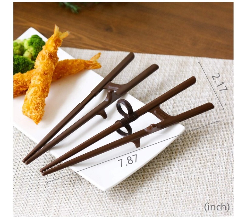 EDISON Adults Training Chopsticks Left Handed Beginner Easy Helper, LH 1 pair