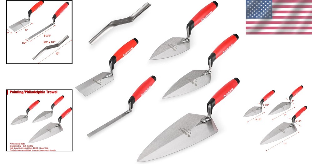 Complete 6PCS Masonry Tool Set for Bricklayers – Durable & Easy-Clean Design