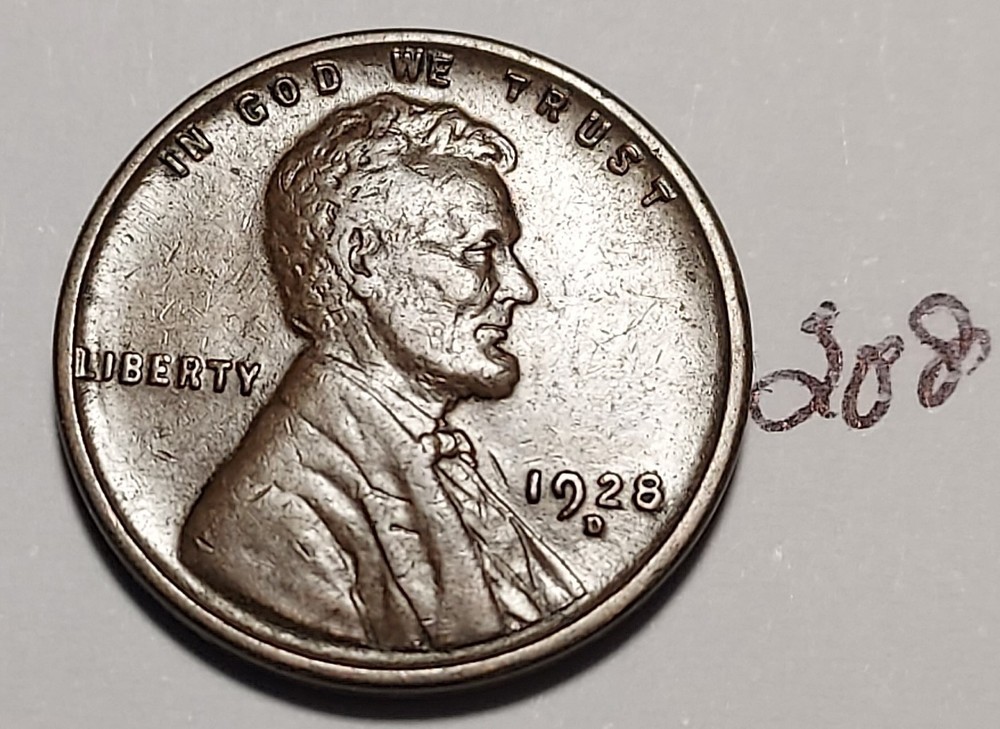 1928-D Lincoln Wheat Cent #208