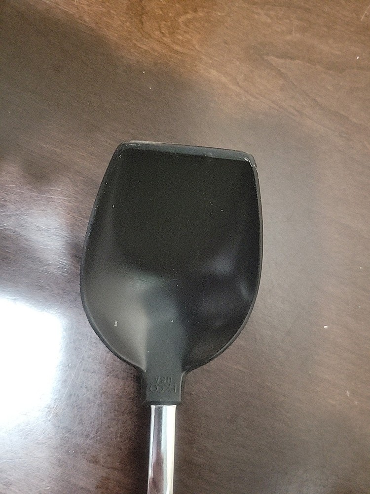 Vintage Ekco Black Nylon Solid Serving Spoon Plastic Handle