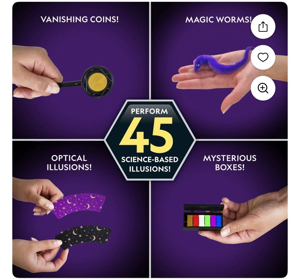 NEW Stem-National Geographic MAGIC SET- 45 Magic tricks & Online Tutorial Video!