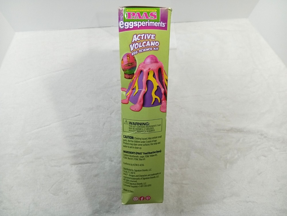 Paas Eggsperiments Active Volcano Egg Dyeing Decorating Kit New