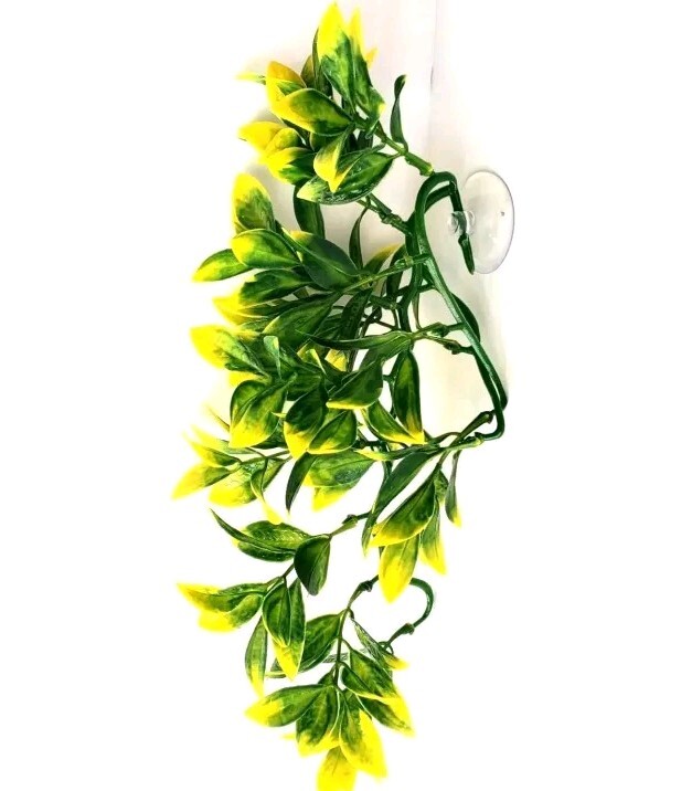 Realistic Natural Leaf Artificial Aquarium Plants Ornament.