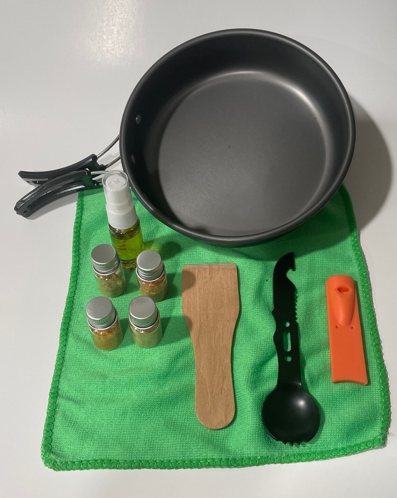 Lightweight Backpacking Camping Fry Pan Kit