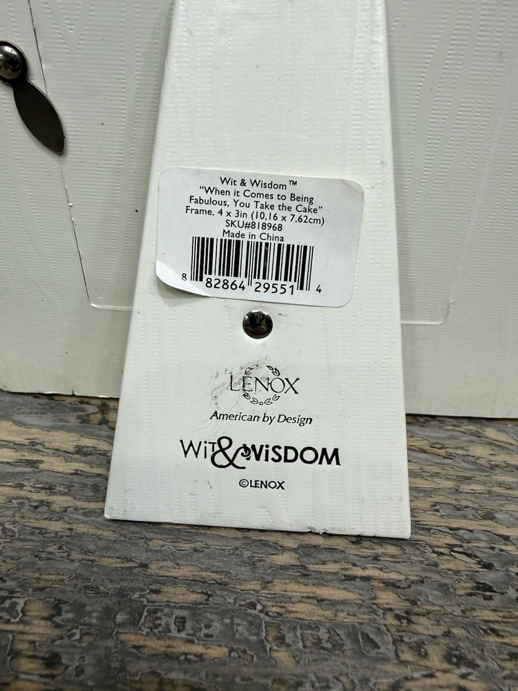 Lenox Wit Wisdom Ceramic Photo Frame Cupcakes