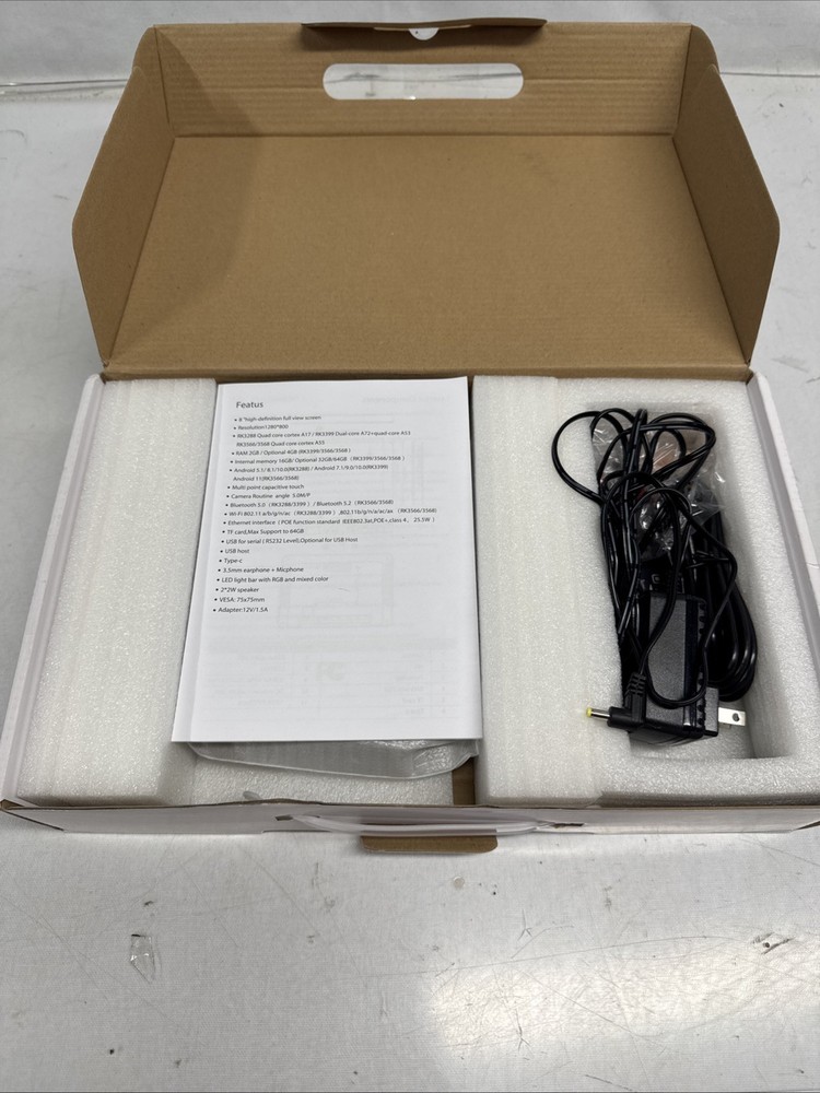 PoE Texas 8" Conference Room Scheduler with Color Changing LED Status
