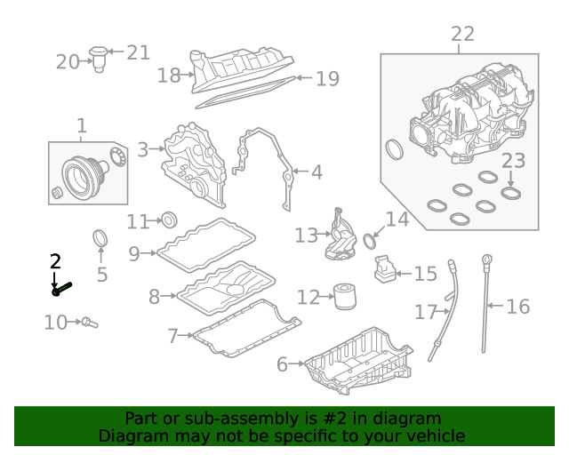 Genuine Pulley Bolt E7RY-6A340-B