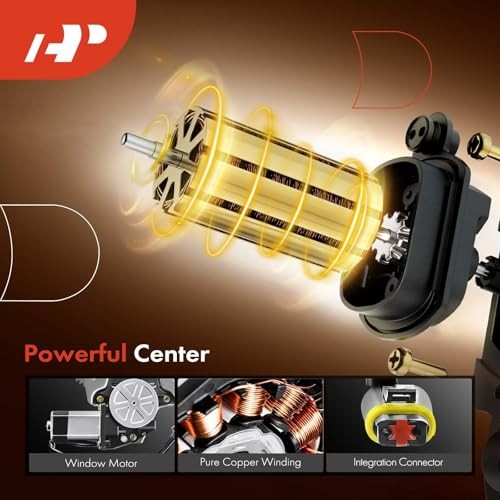 Front Passenger Side Power Window Regulator with Motor Front Passenger (RH)