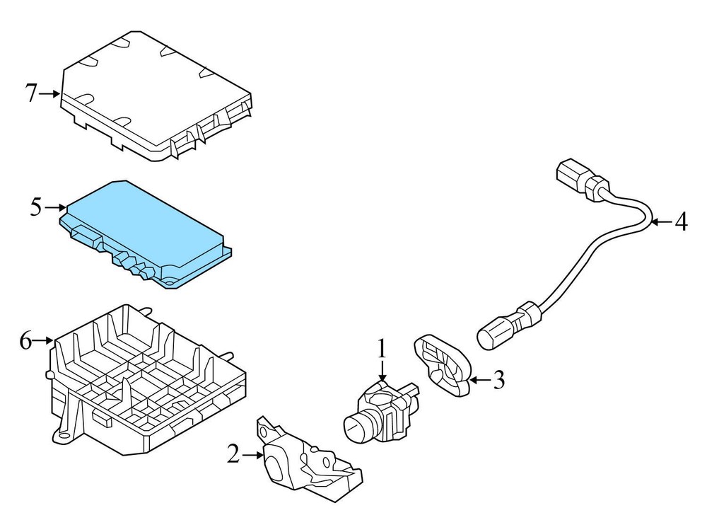 2013-2014 AUDI S7 - Camera Control Module 4H0907428B